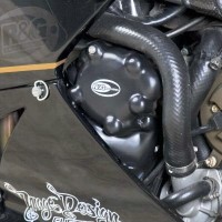 Kryt motoru (levý) R&G Racing pro motocykly KAWASAKI ZX10-R ('04-'05), černý